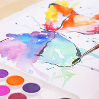 TBC The Best Crafts juego de pintura de acuarela de 36 colores, juego de sartenes de acuarela portátil de viaje con pincel de pintura, tarta de acuarela de calidad estudiantil para niños - Arteztik
