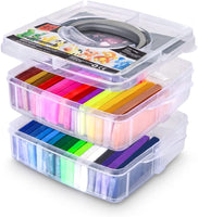 Arcilla de polímero, 46 bloques de arcilla de modelado de color para manualidades con herramientas de esculpir y accesorios en caja de almacenamiento, juego de regalo para niños y niñas (peso 3lb) - Arteztik
