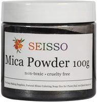 SEISSO Lake Blue Mica Powder, 50g/1.8oz Bottled Powder Pigments Colorful Natural Epoxy Resin Dye for Slime, Candle Soap Making, Bath Bomb Dyes, Cosmetic, DIY Crafts, Nail Arts - Arteztik
