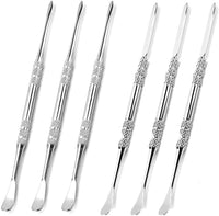 Terberl - Juego de 6 herramientas de tallado de cera, acero inoxidable, herramienta de tallado de cera, herramienta de tallado para manos, 4.7 in (plata) - Arteztik
