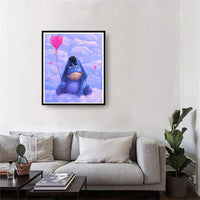 Kit de pintura de diamantes de imitación Eeyore 5D para manualidades de decoración de pared del hogar, 12 x 16 pulgadas GT129 - Arteztik
