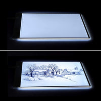 Tablero de rastreo LED portátil A4 para dibujo de plantillas, delgado, caja de luz, mesa para tatuaje artístico artista - Arteztik
