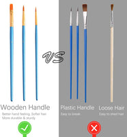Juego de pintura de acuarela de 48 colores actualizados, lavable, con 3 pinceles y paleta, no tóxico para niños, adultos, principiantes y artistas, haz que tu pintura hable - Arteztik
