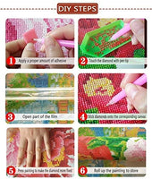 BYAMD 5d Kit de pintura de diamante para adultos y niños, todas las cosas son buenas perforaciones completas, punto de diamante para decoración de pared del hogar, 12.0 x 16.0 in (tamaño de lienzo) - Arteztik

