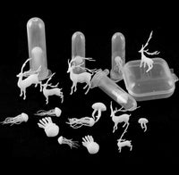 Fashionclubs - 21 moldes de resina para rellenar pequeñas medusas en 3D, hechos a mano, de resina epoxi y ciervo, modelos de relleno para hacer joyas, suministros de resina, kit de manualidades - Arteztik
