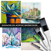 ARTIFY - Juego de 10 pinceles de pintura, incluye una funda de transporte perfecta para pintura acrílica, aceite, acuarela y gouache - Arteztik
