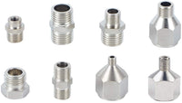 HUBEST 8 Pieces Airbrush Flexible Adapter Fitting Connector Set for Compressor and Airbrush Hose - Arteztik
