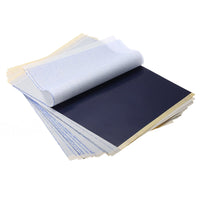25 hojas de papel de transferencia profesional para tatuajes de 8.0 x 11.0 in, tamaño de papel A4, utilizado por tatuadores para transferir tus diseños a la piel. - Arteztik
