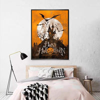 MXJSUA - Kit de pintura de diamante 5D para decoración de pared, 11.8 x 15.7 in, diseño de murciélago de Halloween - Arteztik
