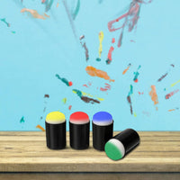 40 piezas de esponja de dedo con caja de almacenamiento para pintar tiza de tinta para hacer tarjetas de dibujo - Arteztik
