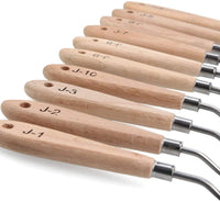 STARVAST - Juego de 10 cuchillos de paleta para artistas, de acero inoxidable, juego de espátulas de pintura flexible con asas de madera resistentes para pintura al óleo acrílico, mezcla de efectos especiales - Arteztik
