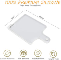 Molde de resina OPine, moldes de silicona de resina, moldes de bandeja para resina epoxi, tabla de servir de resina de bricolaje, bandeja de servir de resina, ideal para decoración del hogar, pintura de olas de océano de resina - Arteztik

