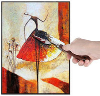 Bestgle - Juego de cuchillos de paleta de acero inoxidable flexible con espátulas para pintura artística y aceites, acrílicos, manualidades, madera y acero inoxidable, M - Arteztik
