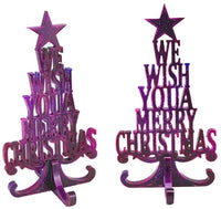 Szecl - Molde de silicona para decoración de mesa de Navidad con texto en inglés "We Wish You A Merry Christmas Letter Word" - Arteztik
