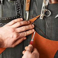 DaveandAthena 5 unidades de biselador de cuero y cuchillo de corte de piel, mango de madera, herramienta de corte biselado para bordes biselados, herramienta de corte de cuero para bricolaje (0.059 in, 0.047 in, 0.039 in, 0.031 in) - Arteztik
