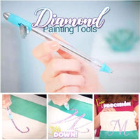 Bolígrafo mágico de pintura con diamantes de imitación 5D para pintura de punto de cruz, accesorios de bordado de doble cabeza, bolígrafo manual y diamantes de imitación, multifunción - Arteztik
