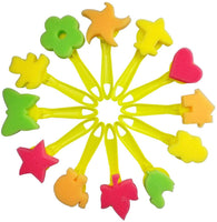 60 esponjas de espuma de pintura, pinceles de pintura, herramientas de dibujo, kits de pintura para niños, arte temprano y manualidades, aprendizaje - Arteztik

