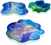 Yalulu - 3 moldes de silicona para posavasos irregulares, para manualidades - Arteztik
