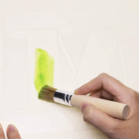 Juego de 3 pinceles de madera con diseño de ángel de la penta, para pintura acrílica, acuarela, pintura sobre papel de pared de madera y proyectos de manualidades - Arteztik
