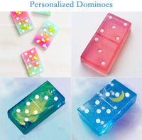 ZULIN Moldes de resina para Domino Casting Epoxy Silicona Molde Doble 6 Dominó Clásico Juego de Dominó Artesanía Herramientas para Domino DIY Resina Artesanía - Arteztik
