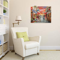Kit de pintura por números para adultos, diseño de cuadros gigantes para manualidades, acrílico, pintura al óleo para adultos principiantes, en lienzo, 16.0 x 20.0 in, Paris Street - Arteztik
