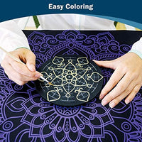 PASISIBICK 10 piezas de cartón redondo negro mandala papel kraft DIY cartones para artista pintor - Arteztik
