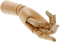 US Art Supply Madera Artista maniquí Manikin articulada dibujo con flexible dedos – Perfecto para dibujar la mano humana (12" mano derecha) - Arteztik
