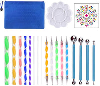 CSKB Juego de herramientas de punteado de mandala, kit de pintura de roca, herramientas de pintura de puntos para mandala, pintura de rocas, colorear, dibujo y dibujo, manualidades para niños - Arteztik
