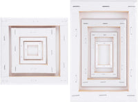 URATOT 8 piezas de lienzo en blanco para artistas, varios tamaños, varios paneles de lienzo, creativos paneles de pintura en blanco acrílico, pintura al óleo, tabla de acuarela para pintar - Arteztik
