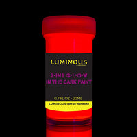 Pintura luminosa 2 en 1 brillante en la oscuridad y UV negra – Juego de 8 pinturas fluorescentes y autónomas luminosas – Pintura fosforescente – Pintura de neón brillante por individuall - Arteztik
