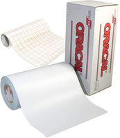 ORACAL 651 - Rollo de vinilo adhesivo blanco mate, 12.0 in, para cameo, Cricut y silueta, incluye rollo de papel de transferencia transparente (6 pies x 12 pulgadas) - Arteztik
