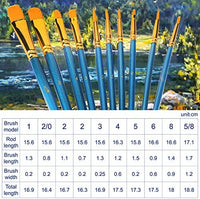 AROIC - Juego de pinceles de nailon, 5 paquetes de 50 unidades para todo tipo de acuarelas, 50 unidades - Arteztik
