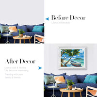 KOSE Paint by Numbers for Adults Beginner & Kids,DIY Oil Painting Kit on Canvas with Paintbrushes and Acrylic Pigment, Arts Craft for Home Wall Decor-16"W X 20"L Beach Hawaii - Arteztik
