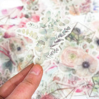 Juego de 120 pegatinas para diario, planificador, manualidades, decoración, 20 diseños (jardín secreto) - Arteztik
