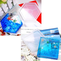 Kitcheblest - Juego de 3 moldes para posavasos de silicona para fundición de resina, para decoración del hogar, posavasos con pegamento para gota y herramienta de molienda para manualidades - Arteztik
