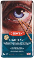 Derwent 2302719 - Lápices de colores para artista, dibujo, profesional, 12 unidades - Arteztik
