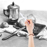 CCINEE 6 pcs tocones y torillions Set Herramientas de dibujo de dibujo con una pieza Papel de lija lápiz puntero - Arteztik
