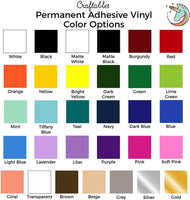 Hojas de vinilo negro mate de Craftables – permanentes, adhesivas, mate e impermeable | (10) hojas de 12.0 x 12.0 in, para manualidades, grillo, silueta, expresiones, cameo, letreros - Arteztik
