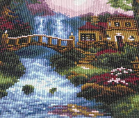 Kit de pintura de diamante 5D con perforación completa, paisaje campestre, pintura de bordado con diamantes de imitación, arte para decoración de pared del hogar, 12 x 16 pulgadas - Arteztik
