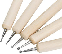 Valar Dohaeris de bola Stylus Dotting Tools Set Embossing Madera Patrón arcilla Sculpting Herramientas de Modelado - Arteztik
