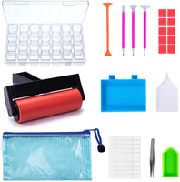 21 piezas diamante pintura herramientas 5D diamante bricolaje pintura accesorios Cross Stitch Kits de herramientas con diamante bordado caja para adultos o para niños - Arteztik

