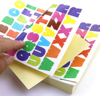 Acmer - 80 hojas de pegatinas de letras coloridas con letras del alfabeto, pegatinas de cartulina para tarjetas de fotos de niños, álbum de fotos - Arteztik
