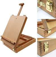 Mont Marte Caballete de mesa para pintura, caballetes de escritorio para niños, adultos y artistas, madera de haya - Arteztik
