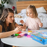 Arcilla seca al aire, súper valiosa CiaraQ 50 colores de arcilla para modelar para niños, arcilla mágica moldeadora para limo añade y suministros de limo, manualidades de bricolaje, pasta de arcilla, regalos para niños y niñas (0.53 oz/pieza) - Arteztik

