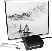 AOVOA tabla de dibujo de agua repetible, juego de dibujo de agua sin tinta para dibujo, pintura, escritura y relajación, tamaño de viaje portátil con cepillo de agua (Mini) - Arteztik
