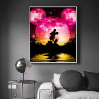 AILIBUT Kit de pintura de diamante 5D con perforación completa, pintura con diamantes circulares por números, arte de diamante de reflejo del lago para decoración de la pared del hogar (12.0 x 16.0 in) - Arteztik
