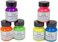 Angelus Neon Kit de iniciación de pintura acrílica, 5 unidades - Arteztik
