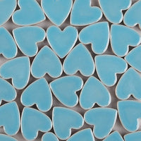 Azulejos de mosaico, 48 piezas de mosaico de vidrio, chips de mosaico, mosaico de vidrio texturizado, para decoración, manualidades, proyectos de arte, amor corazón 0.9 x 0.9 in - negro - Arteztik
