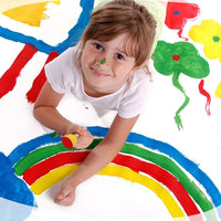 Juego de 50 brochas de esponja de espuma redonda con mango de madera, herramientas de pintura para niños, 5 tamaños surtidos - Arteztik
