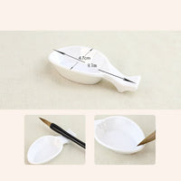 Juego de caligrafía china Escritura Cloth Tela Scroll con pincel rack y el Plato de agua de agua de secado rápido regrabable Gamuza de tela papel para principiantes práctica Set (6 artículos) - Arteztik
